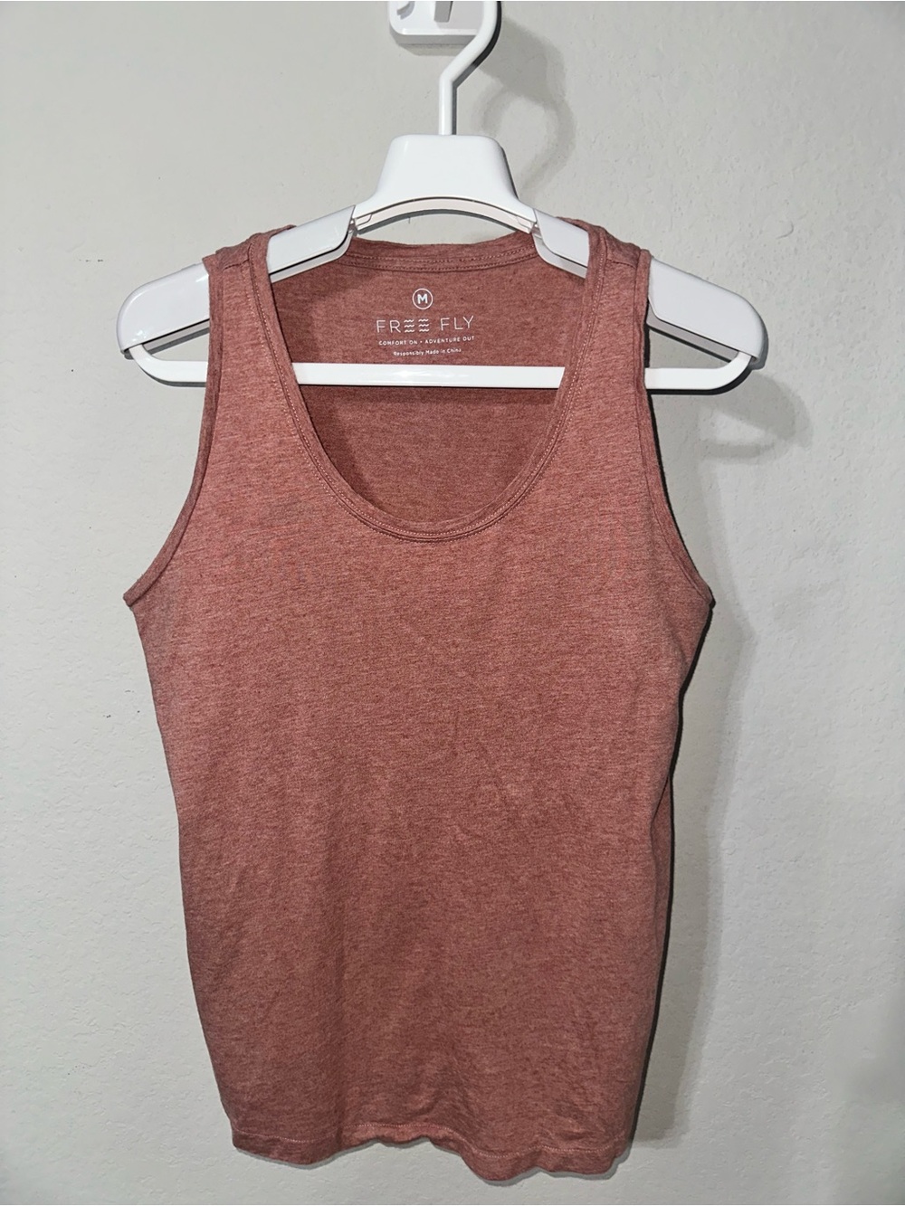 Free Fly Women’s Bamboo Performance Tank Top Rust Heather Size Medium - Picture 2 of 9